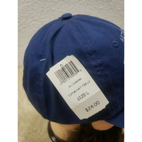 NWT - ESPN Zone Las Vegas Hat NEW Baseball Cap Blue Strapback - Picture 4 of 10